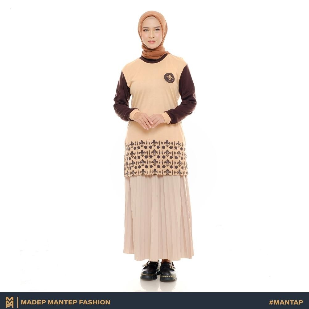 Recomend Kaos Pramuka Tunik Wanita Terbaru Kaos Pramuka Wanita Lengan Panjang Kegiatan Pramuka Cokla