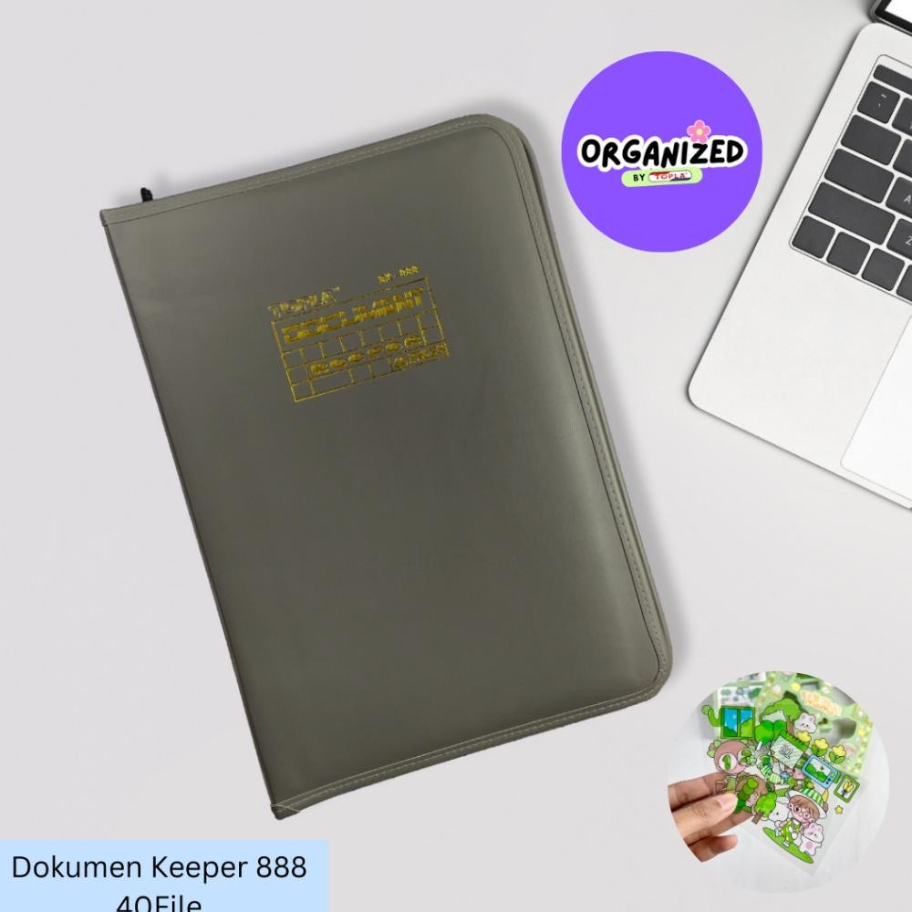 

Promo - Topla Map Dokumen Keeper kulit folder file organizer kertas berkas resleting ukuran folio anti air ..