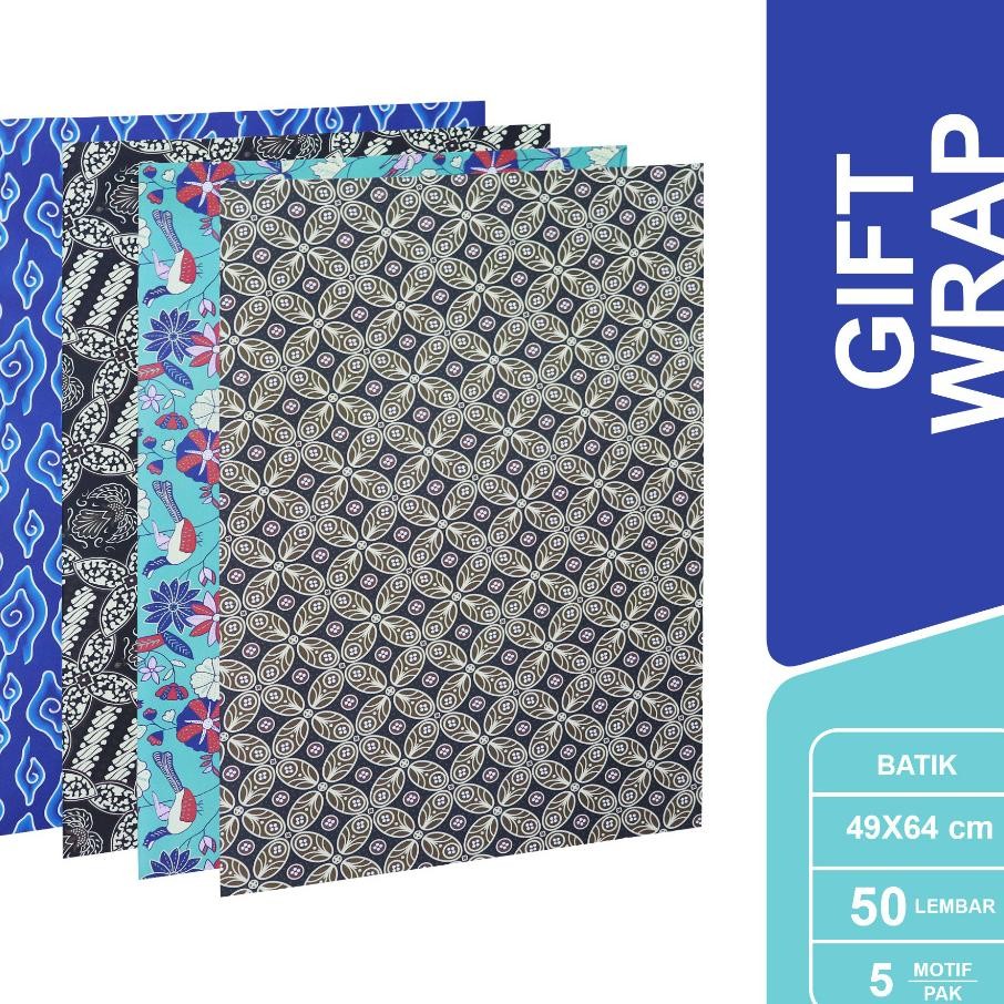 

Sidu Kertas Kado Batik Bermotif 1 Pa Isi 50 Lembar Sdu Gw K Batik Hvs