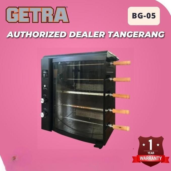 GAS ROTISSERIE OVEN GETRA BG 05 / MESIN PEMANGGANG AYAM SISTEM PUTAR