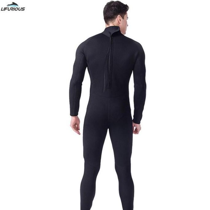 Onepiece Hitam Polos Abu Baju Selam Pria Underwater Scuba Diving Wetsuit Drysuit Pria