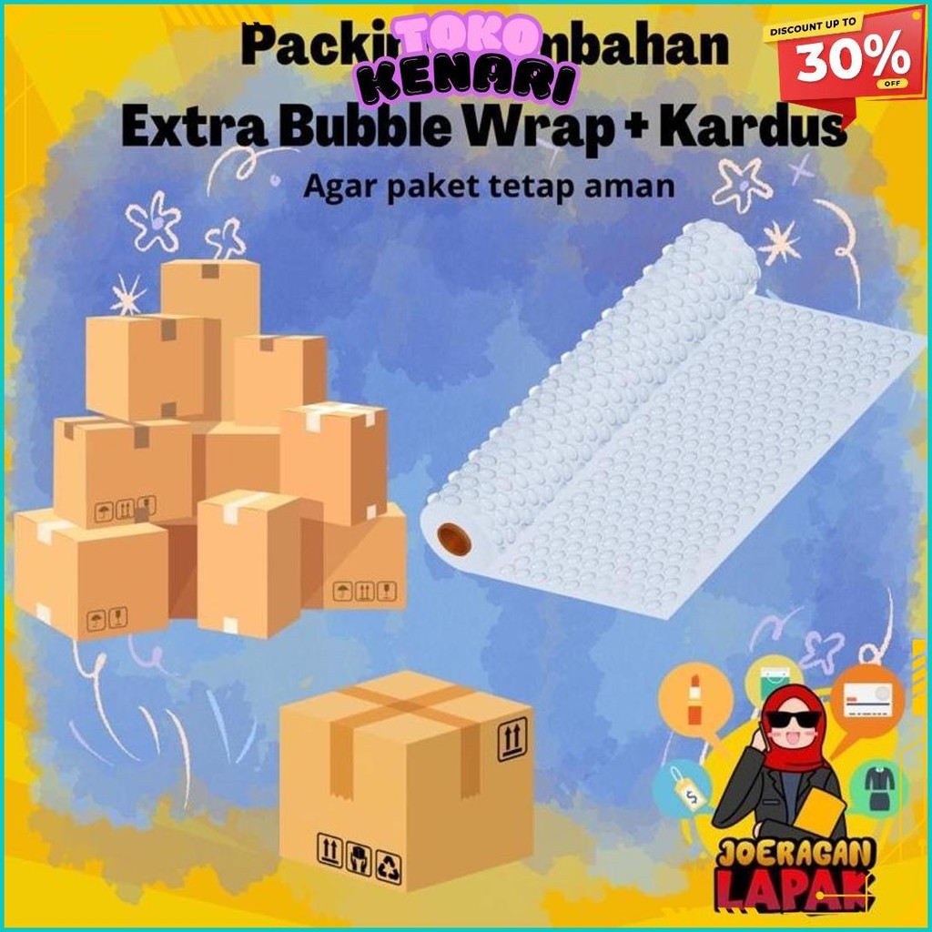 

Packing Tambahan Extra Bubble Wrap Dan Kardus Wajib Barang Pecah Belah Gratis Ongkir