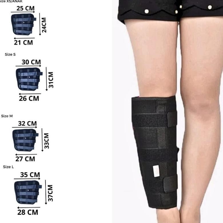 Penahan patah tulang kaki betis / terapi pelurus kaki anak / backslab calf / penahan kaki betis reta