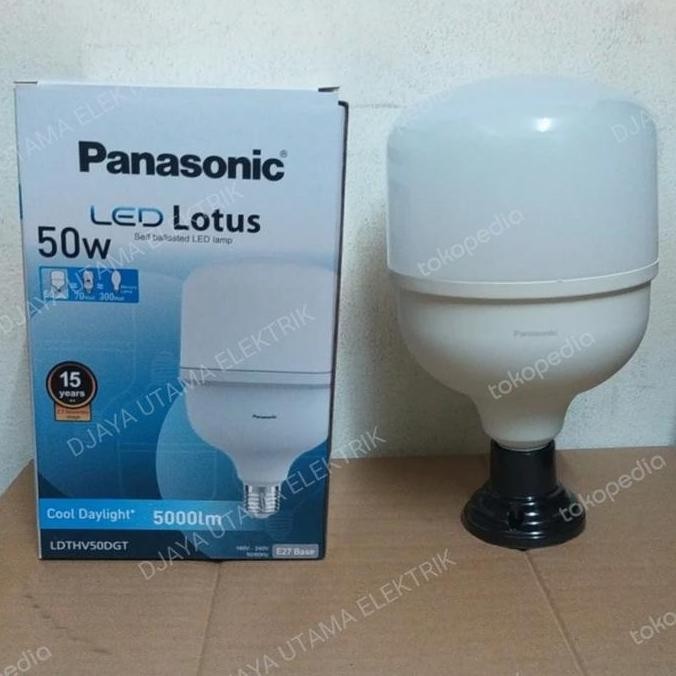 Lampu Led Bulb Lotus 50 Watt Ldthv50Dgt Panasonic New Stok