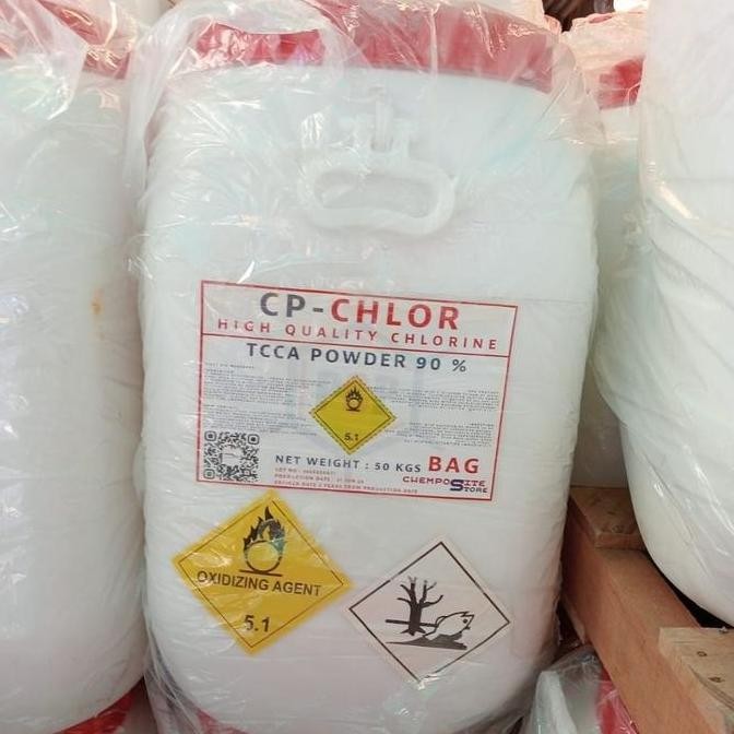 Tcca Bubuk / Kaporit Bubuk / Klorin Bubuk 90% Kemasan 50Kg Gojek Only