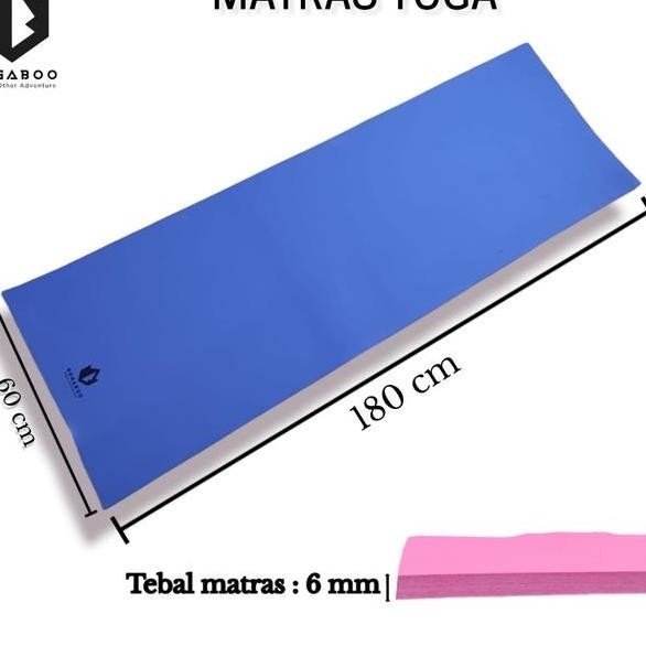 Matras Yoga Mat Tebal 5 Mm Merk Bogaboo Matras Camping Matras Gym