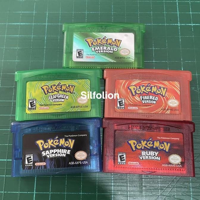 Pokemon Emerald Ruby Sapphire Fire Red Leaf Green Gameboy Gba Nintendo