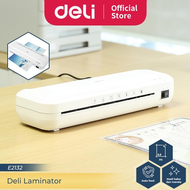 

Deli Laminator Mesin Laminating A4 F4 70-100 MIC Laminasi Hot/Panas Dokumen Cepat Praktis E2132