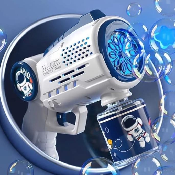BabyToys Mainan Gelembung Pistol Bubble Sabun Otomatis Anak Besar Tembakan Balon Kado Ulang Tahun