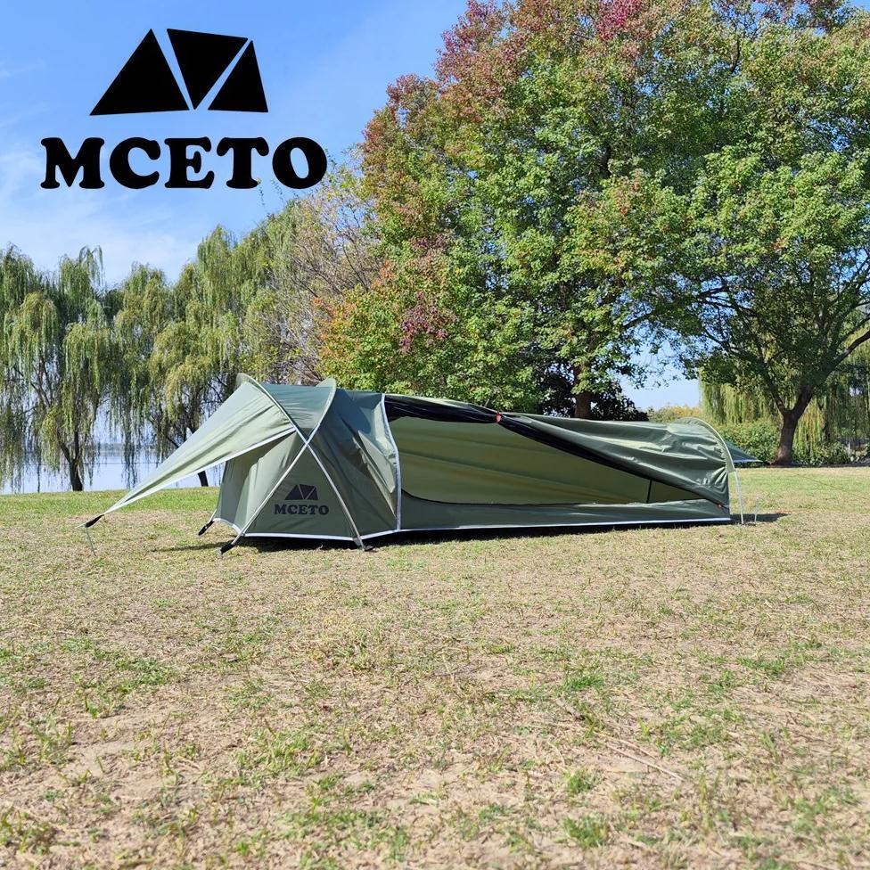 Ultralight Single Person Backpacking Tent 1 Person Waterproof Camping Tent Hiking Sleeping Bag Tent 