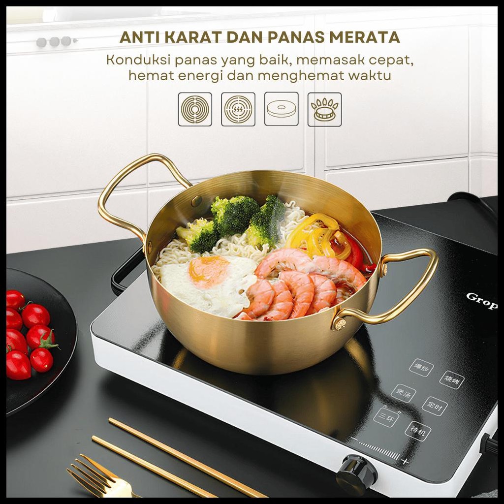 PANCI SUP TEBAL STAINLESS STEEL  PANCI REBUS MIE PANCI SOP KOREA PREMIUM PANCI RAMEN PANCI MIE RAMEN