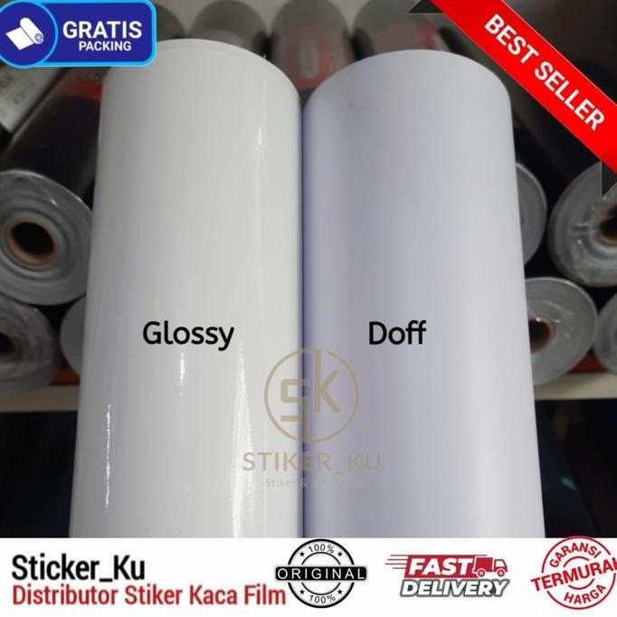 

DF314>> Sticker Scotlite Warna Putih Glossy , Putih Doff Lebar 45cm