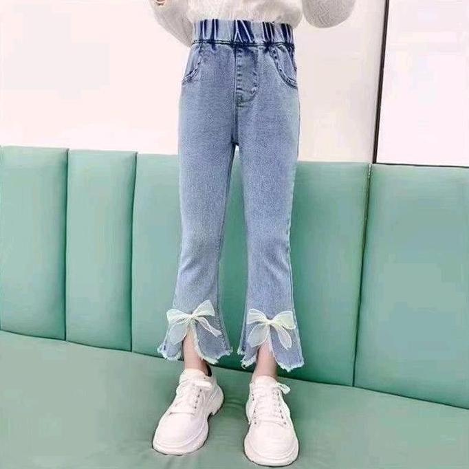 DS16 >> Celana Jeans Anak Perempuan Import Model Terbaru dengan Motif Lucu dan Bordir 3D Celana Cutb