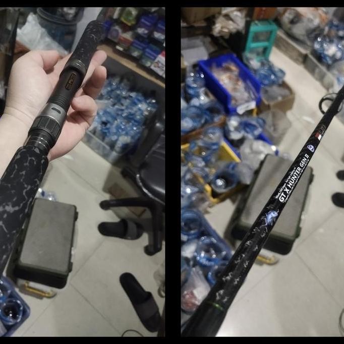 joran popping elito gt hunter fuji alconet 802 240 cm kevlar spiral