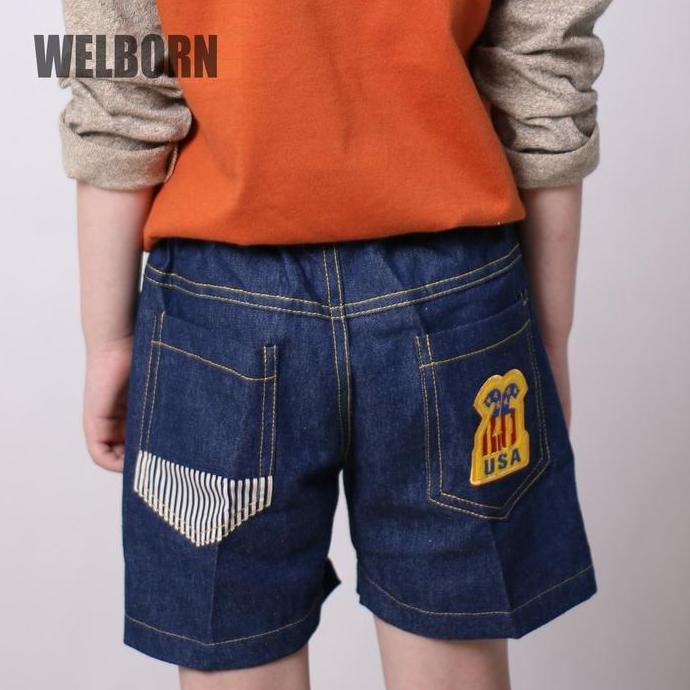 Welborn Kids Celana Jeans Pendek Anak Laki