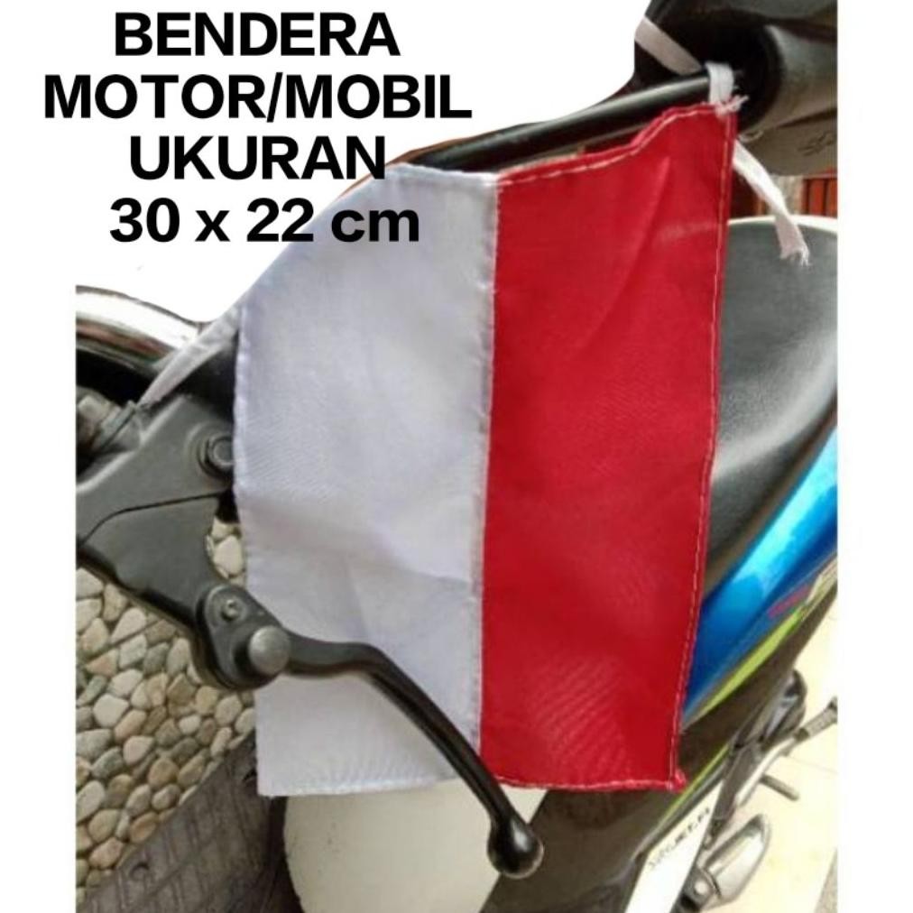 Fgk-45 Bendera Merah Putih Mobil Motor Ukuran 30 X 22 Cm Untuk Pawai Karnaval Dekorasi Hiasan 17 Agu