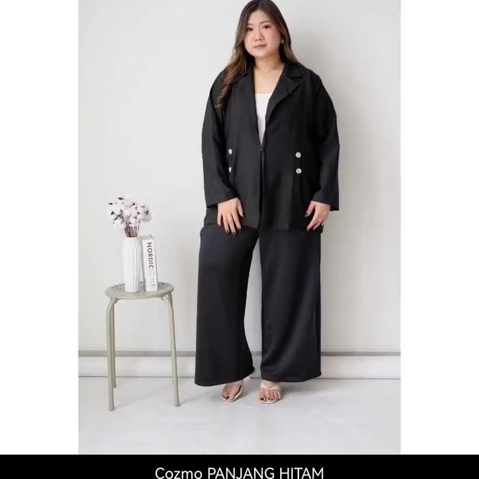 SUPER JUMBO BLAZER WANITA KATUN PREMIUM FIT LD 130 - LD 140