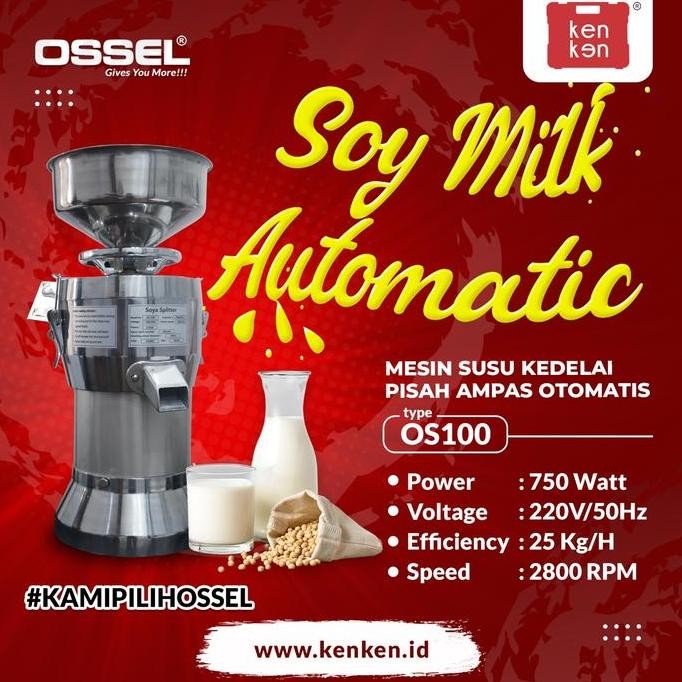 Mesin Susu Kedelai Pisah Ampas Otomatis Ossel Murah Mesin Soya Ossel