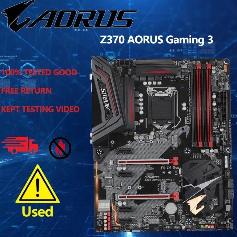 Gigabyte Z370 Aorus Gaming 3 Motherboard Intel Z370 Lga 1151 Ddr4 Atx 2M.2 Hdmi