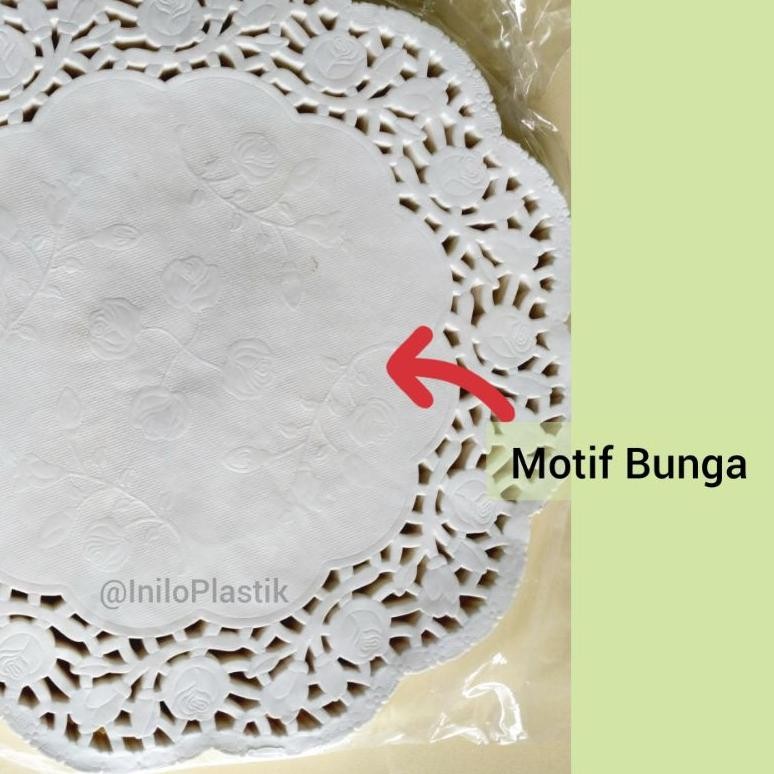 

Ed-76 Jpf-1015 Rwet-23 White Paper Doilies / Kertas Doyleys Bulat 9,5" Terlaris Ed-76