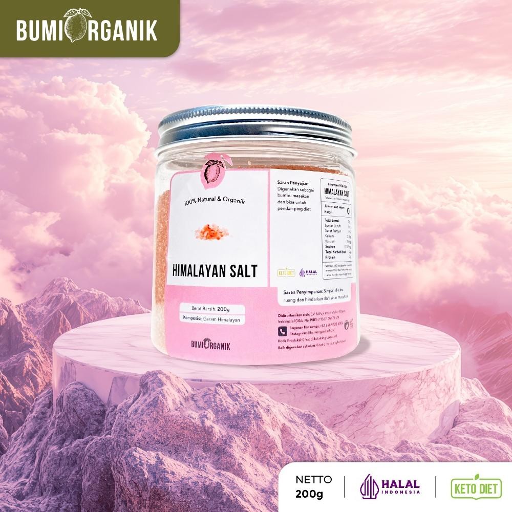 

(Terbaru) GARAM HIMALAYA ORIGINAL 200G BUMI ORGANIK / GARAM HIMALAYA ORIGINAL PREMIUM / HIMALAYA SALT ORGANIC / HIMALAYAN PINK SALT / GARAM HIMALAYA ASLI / GARAM HIMALAYA HALUS / GARAM HIMALAYA MPASI / NUTRILOGY OFFICIAL BEORGANIK NUTRIFARM DARI BUMI