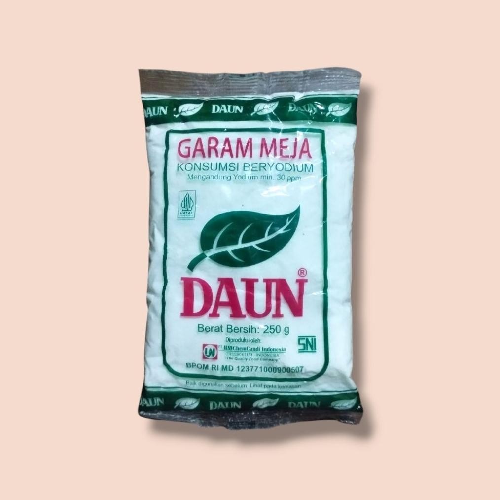 

(Terbaru) Garam Halus Meja Beryodium Cap DAUN 250g Murah, Halal Dan Berkualitas (Terlaris)