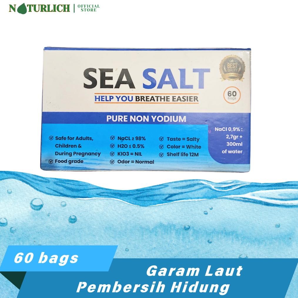 

(Terbaru) Garam Pencuci Hidung isi 60 pcs NACL garam murni garam laut (Terlaris)
