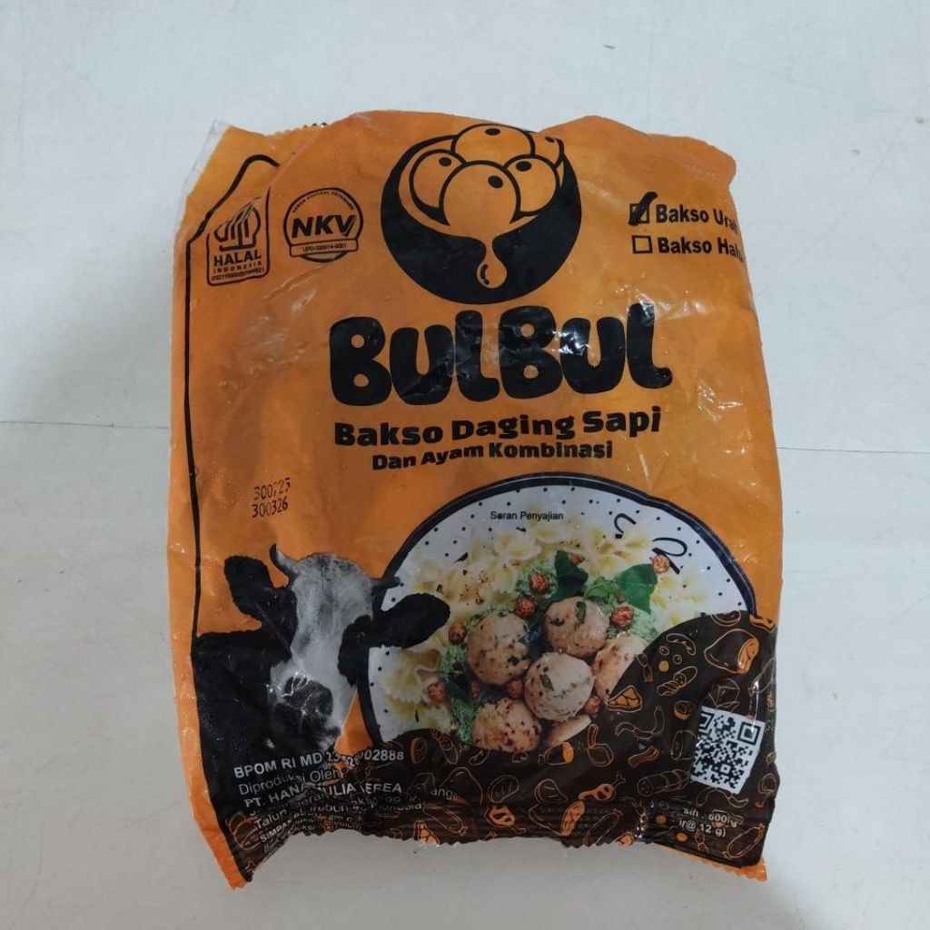 

Bulbul Bakso Sapi mix ayam Isi 50 600gr