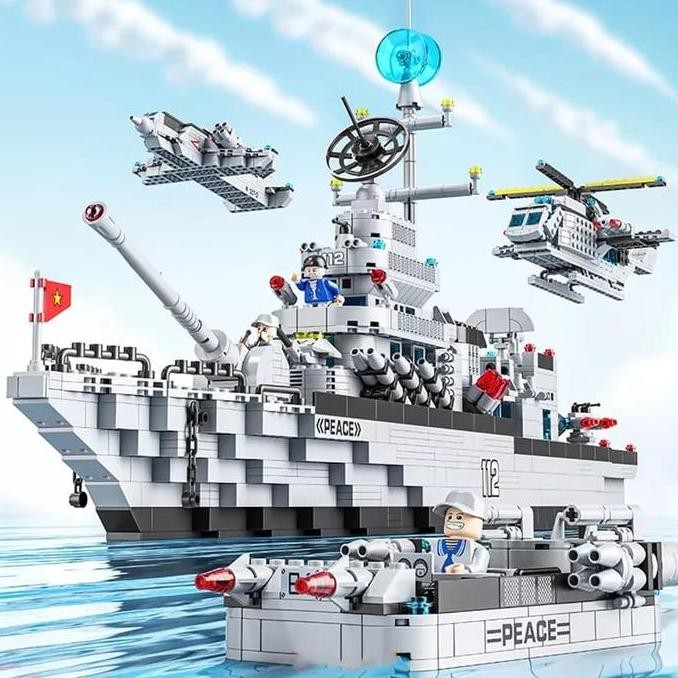 

Cod Mainan Balok Bangunan Model Kapal Perang Untuk Anak Laki-Laki Blok Asli Toys