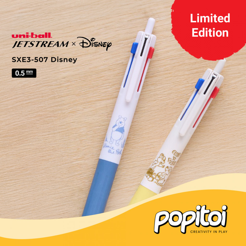 

UniBall Jetstream SXE3-507 3-Color Ballpoint Pen 0.5 mm Disney Edition Pulpen Dumbo