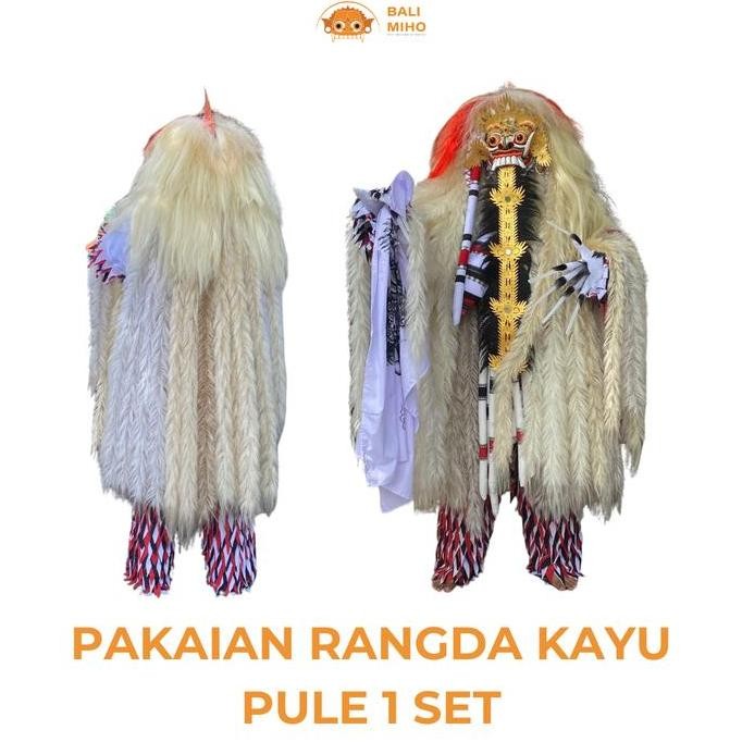 *****] Pakian Rangda Kayu Pule 1 set - Rangda Pule 1 set 100 helai Tambut - Rangda sakral - Rangde P