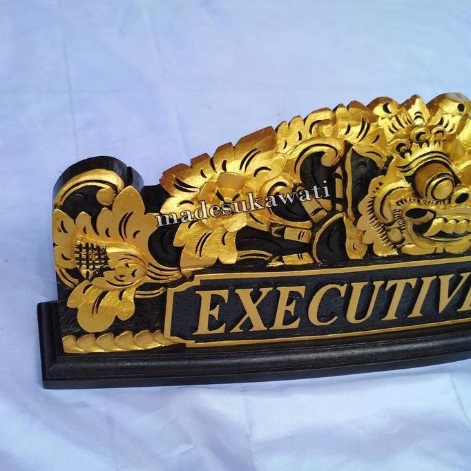 

.........] Papan Nama Meja ukiran kayu bali Full Prada gold