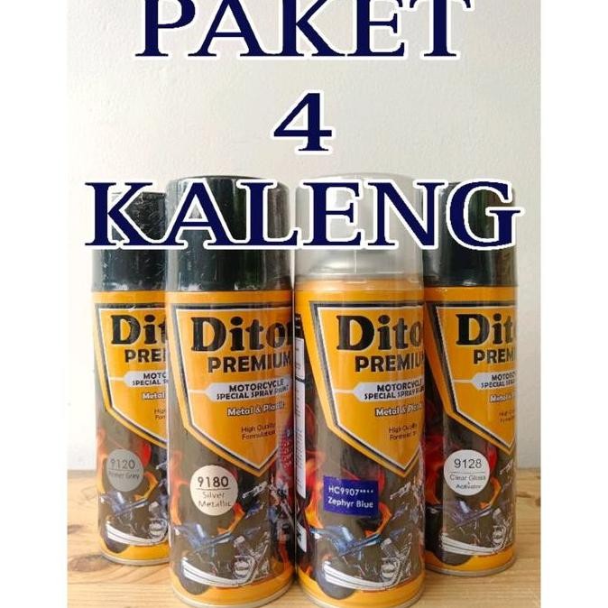 Paket 4 Kaleng Pilok Diton Premium Zephyr Blue Hc9907 9907 400Cc