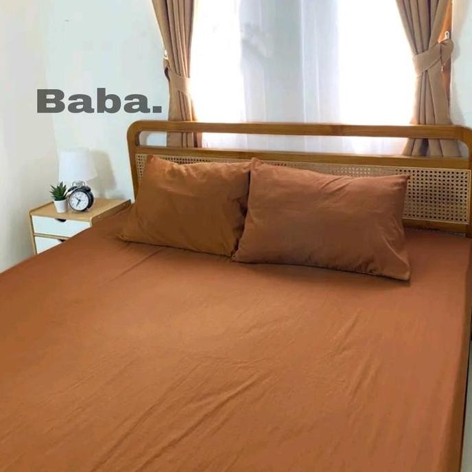 Sprei motif polos aesthetic ukuran 180x200 160x00 120x200 90x200 / sprei polos jumbo / sprei single 