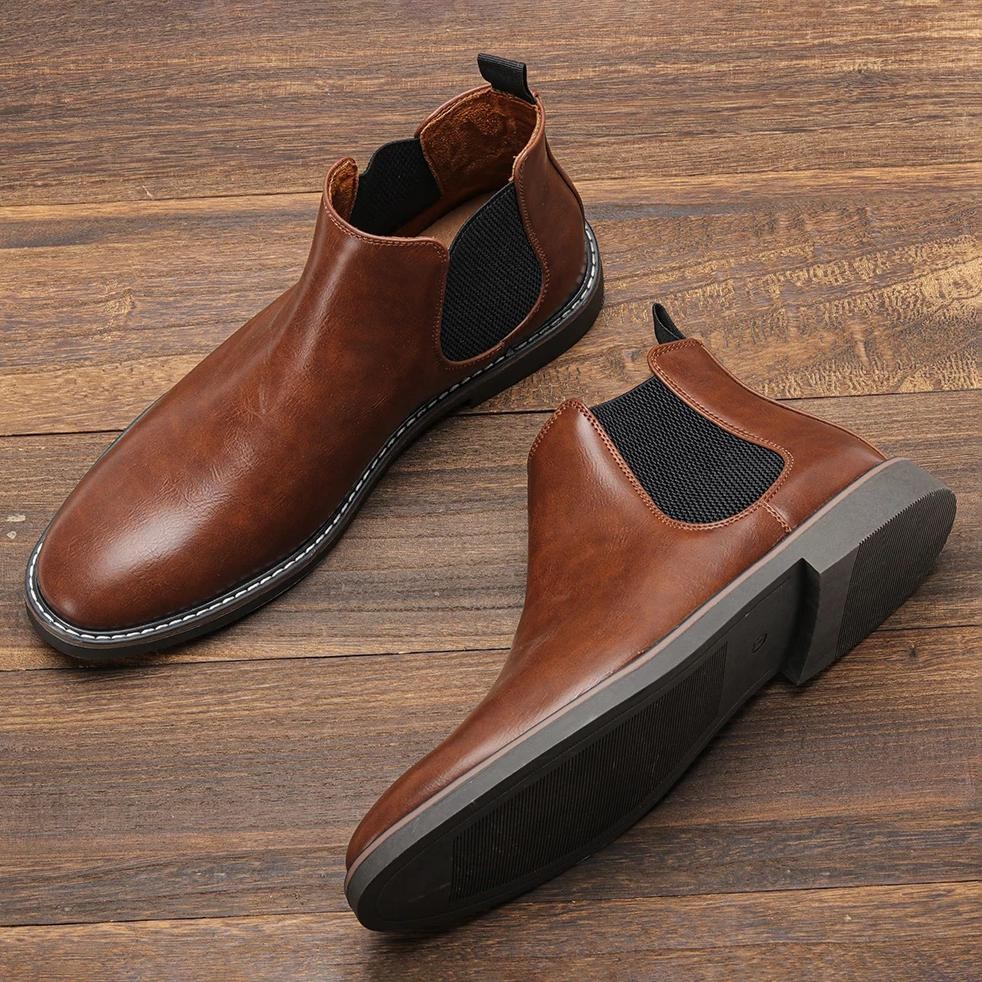 40~46 Men Chelsea Boots Brand Retro Comfortable Fashion Men Boots