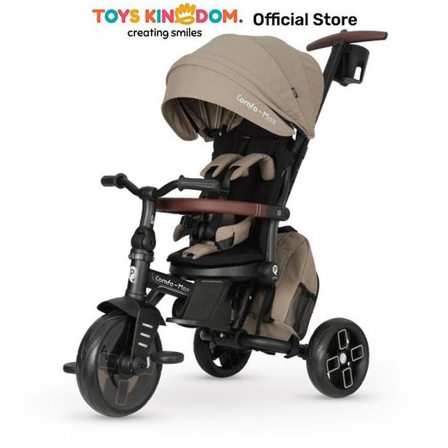 Qplay Comfo Max Stroller Trike Cokelat Coffee