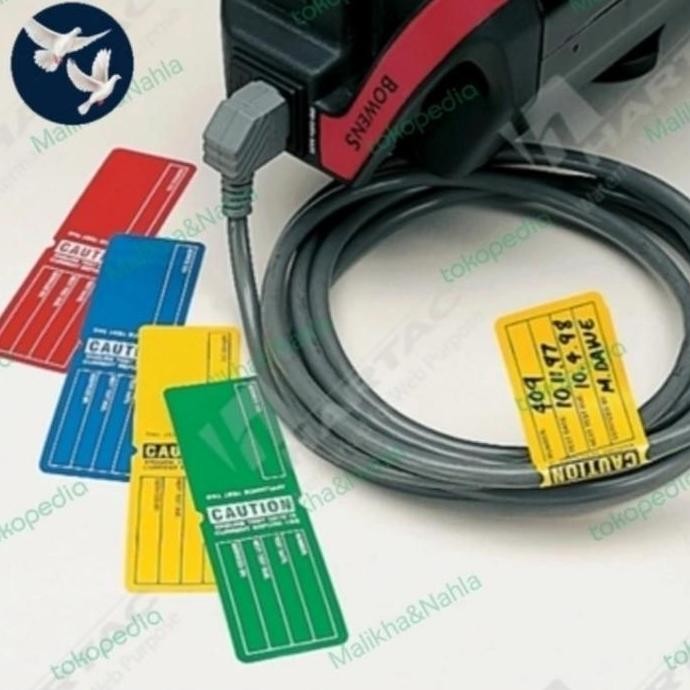 

] Appliance Test Tag - Caution 6 Colour Variety (Pack of 100 Tags)