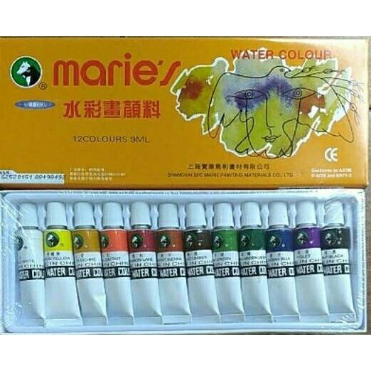 

populer] Cat Meries Water colour 12 warna