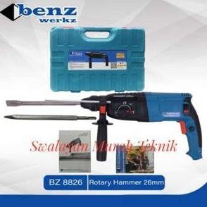 .........] BENZ BZ8826RE MESIN BOR BOBOK BETON ROTARY HAMMER 3 MODE SDS PLUS 26MM