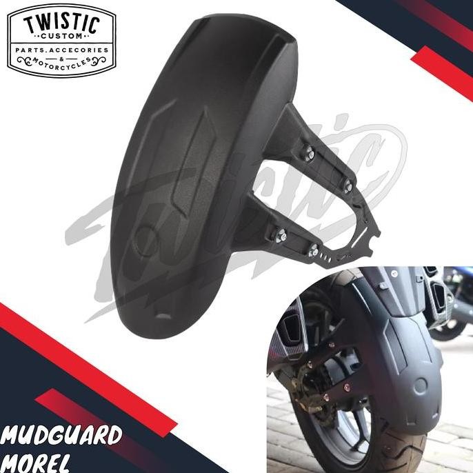 DF155>> Spakbor Mudguard Morel Fender Cover Cipratan Air Belakang Anti Nyiprat Motor Custom Caferace