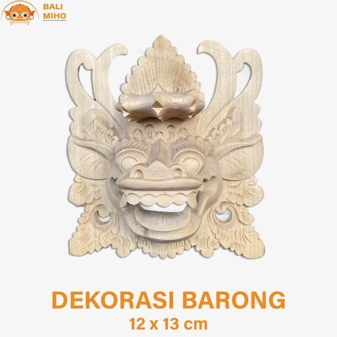 Produk Terbaik] PATUNG TOPENG BARONG/PATUNG BARONG KAYU/BARONG KAYU/DEKORASI PATUNG