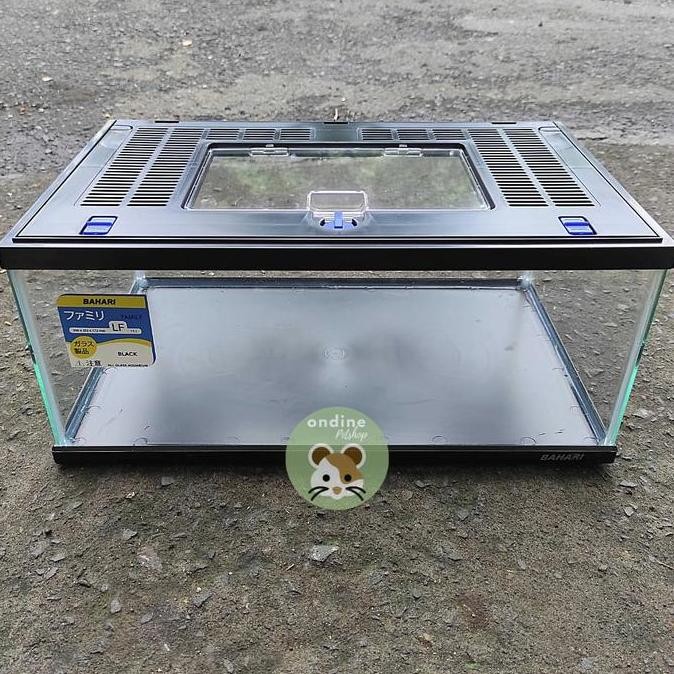 BEBAS ONGKIR - Akuarium Akrilik Pendek Plus Tutup