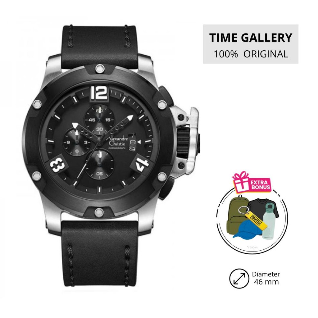 Jam Tangan Pria Alexandre Christie 6295 mclssba 6295mclssba mc lssba 6295mc ac6295 original alexande