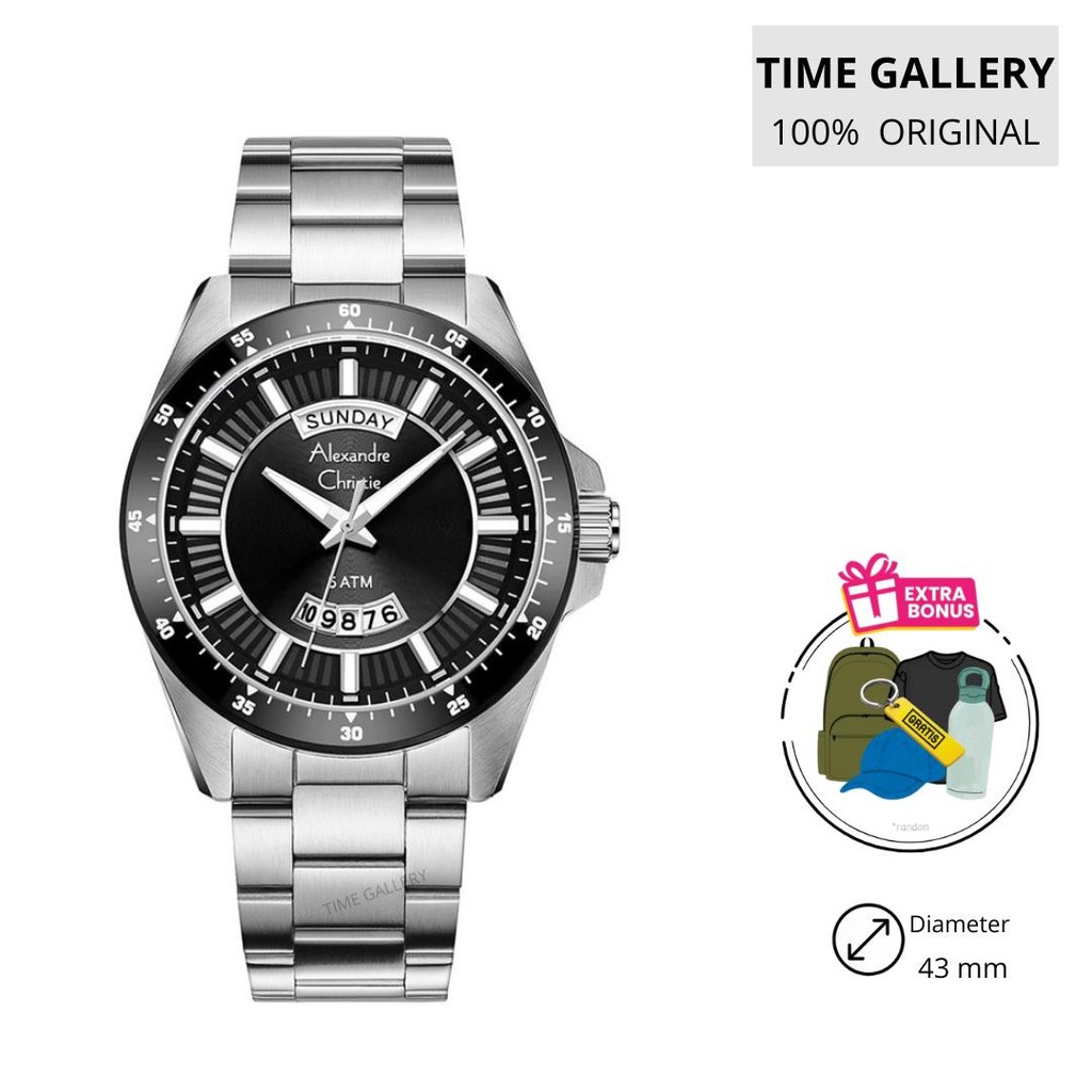 Jam Tangan Pria Alexandre Christie 6678 mebtbba 6678mebtbba me btbba original alexander ori watches