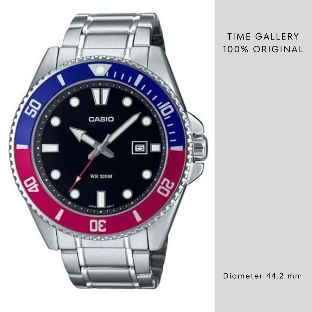 Jam Tangan 100% Casio Original Garansi Resmi Ori MDV-107D-1A3VDF MDV107D1A3VDF MDV107D 1A3 MD V107D 