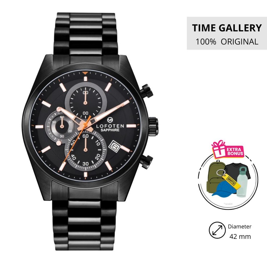 Jam tangan original lofoten ori f-6519mc bk4 f6519mcbk4 f 6519 mcbk4 f6519 m mc bk4