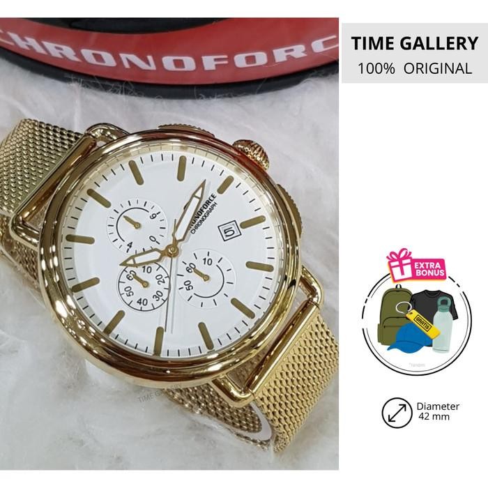 Jam Tangan 100% Original Chronoforce ori chrono force 5218gcbipg 5218 5218g cf5218 cf5218g 5218 gcb 
