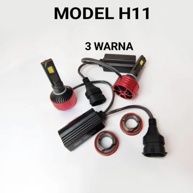 Headlamp LED 3 Warna Toyota NAV1 Rush Sienta G V Vios Gen 3 Facelift Yaris Joker H11 (Head Lamp Lamp