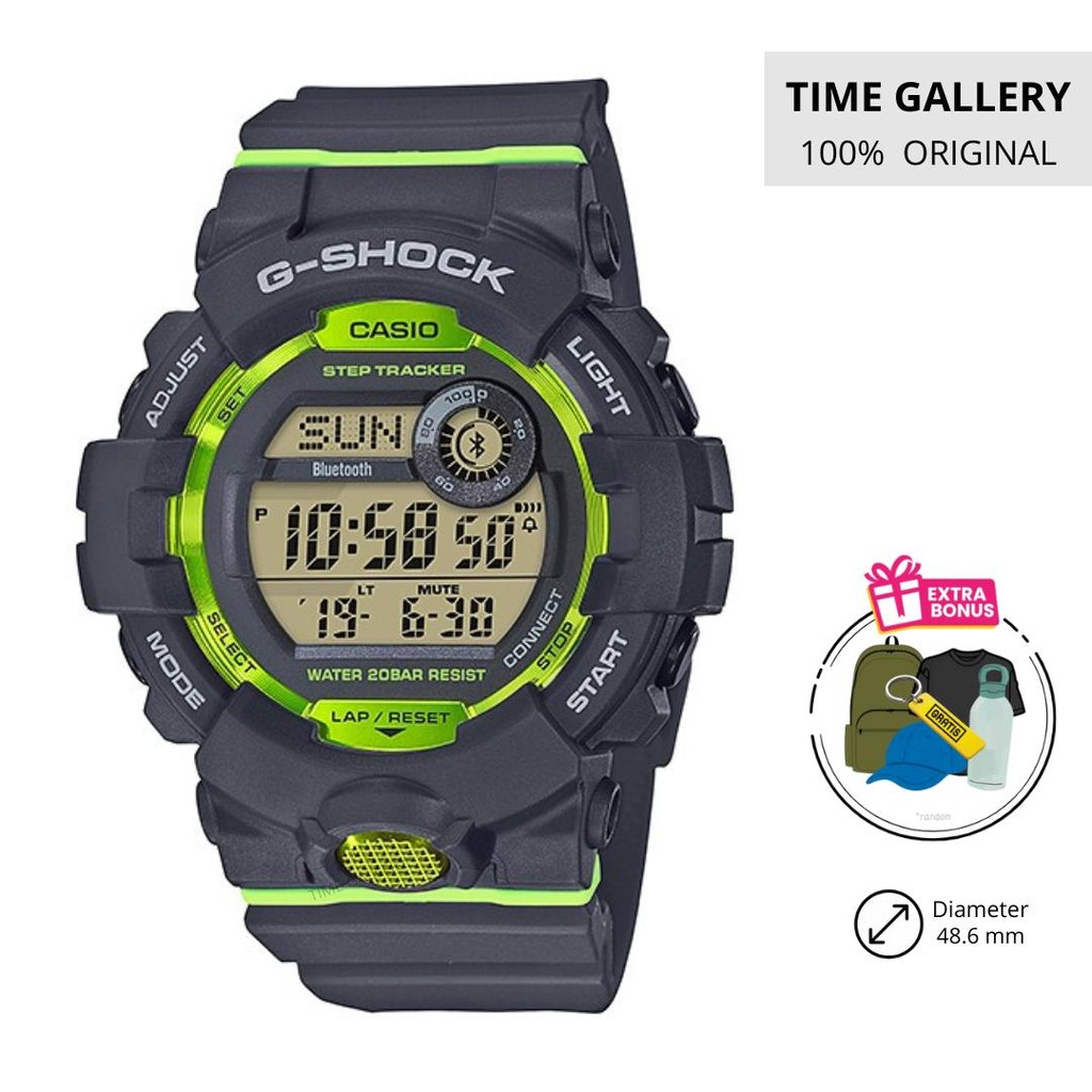 Jam Casio G-Shock Original GBD-800-8DR GBD8008DR GBD800 8 ORI GSHOCK