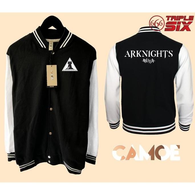 Jaket Varsity Baseball Arknights Rhodes Island Yostar Anime Gacha Game